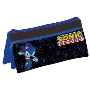 Astuccio bustina 3 scomparti Cm. 21x10 - Sonic