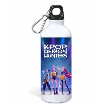 Borraccia alluminio 500 ML con moschettone in scatola -...