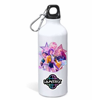 Borraccia alluminio 500 ML con moschettone in scatola -...
