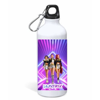 Borraccia alluminio 500 ML con moschettone in scatola -...