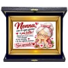 Targa con cofanetto rettangolare Cm. 21x17 - Nonna con te ogni giorno è più bello!