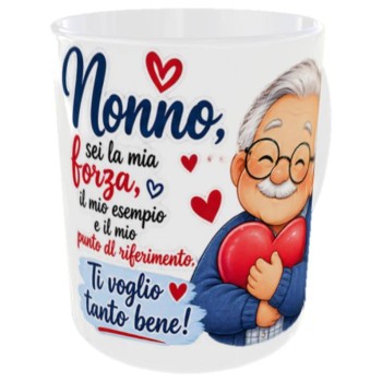 Tazza mug ceramica in scatola - Nonno sei la mia forza,...