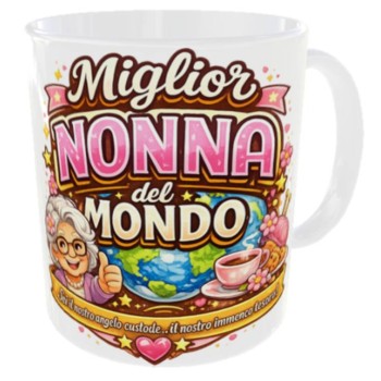 Tazza mug ceramica in scatola - Miglior nonna del mondo