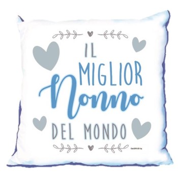 Cuscino quadrato Cm. 40x40 - Il miglior nonno del mondo