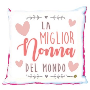 Cuscino quadrato Cm. 40x40 - La miglior nonna del mondo