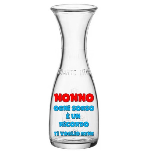 Quartino in vetro bollato 250 ML in scatola...