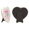 Cuore in ceramica Cm. 10 con basetta - Nonna