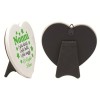 Cuore in ceramica Cm. 10 con basetta - Nonni