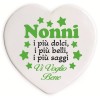 Cuore in ceramica Cm. 10 con basetta - Nonni