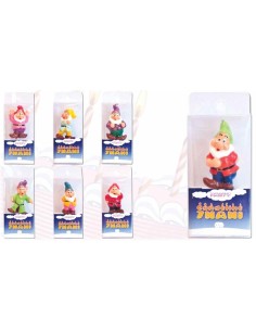 Candeline per torta Sette Nani - 7 modelli assortiti