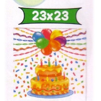 Tovaglioli carta torta cm. 23x23 - Confezione 12 pezzi