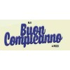 Set 4 scritte adesive in gomma eva glitterata Cm. 37x14 - Buon Compleanno blu