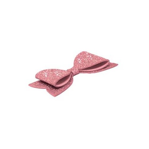 Fiocco in gomma eva glitterata Cm. 39x19 - Rosa
