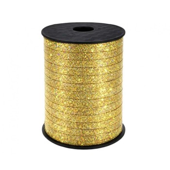 Nastrino olografico 5mm 500Y/458Mt. - Oro Gold