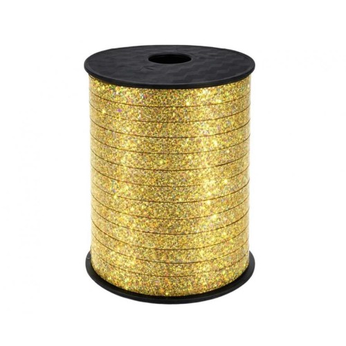 Nastrino olografico 5mm 500Y/458Mt. - Oro Gold