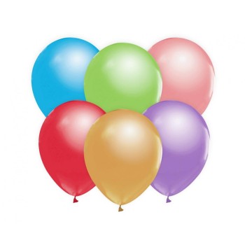 Palloncini in lattice 12" Cm. 30 metallizzati mix -...