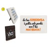 Mattonella in ceramica con piedistallo Cm. 15x10 Umoristica - Coscienza