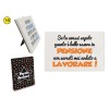 Mattonella in ceramica con piedistallo Cm. 15x10 Umoristica - Pensione