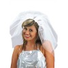 Velo sposa con cerchietto bianco