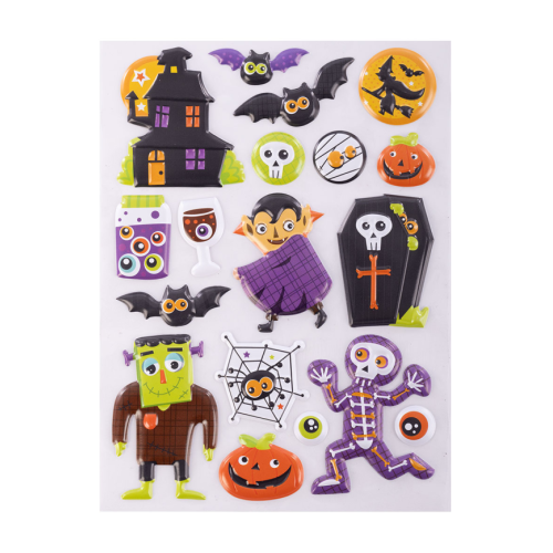 Stickers in bustina mostriciattoli Halloween