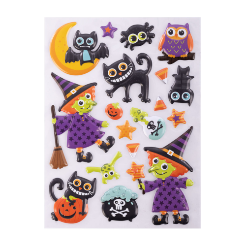 Stickers in bustina streghette Halloween