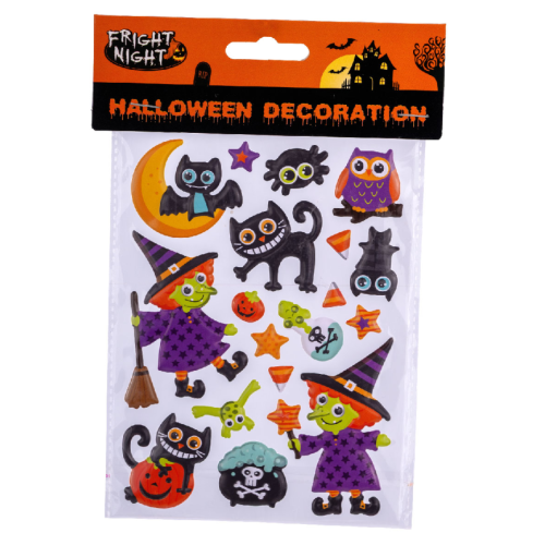 Stickers in bustina streghette Halloween