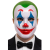 Maschera clown verde in plastica