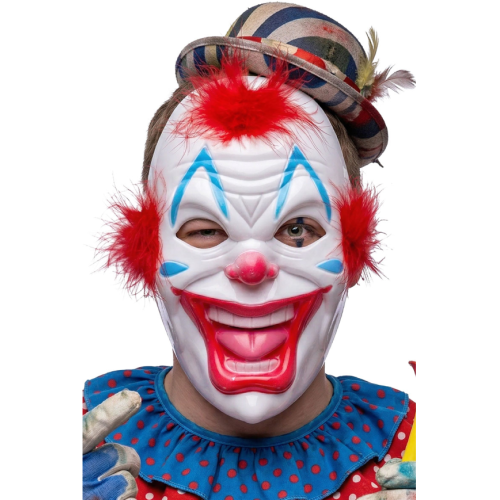 Maschera in plastica rigida Clown