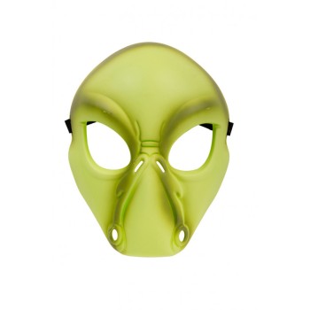 Maschera in plastica rigida Alieno verde 2