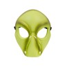 Maschera in plastica rigida Alieno verde