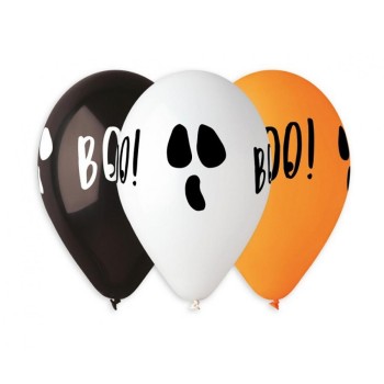 Palloncini lattice 13" Halloween - Blister 5 pezzi assortiti
