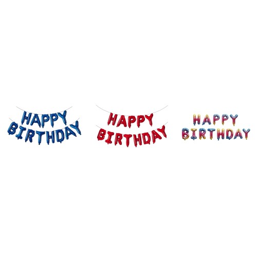 Palloncini mylar scritta Happy Birthday Cm....