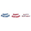 Palloncini mylar scritta Happy Birthday Cm. 173x85 - Colori assortiti