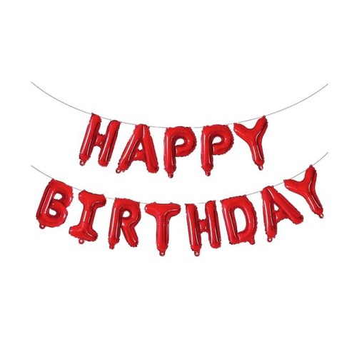 Palloncini mylar scritta Happy Birthday Cm....