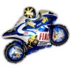 Palloncino mylar supershape 33" - Moto blu