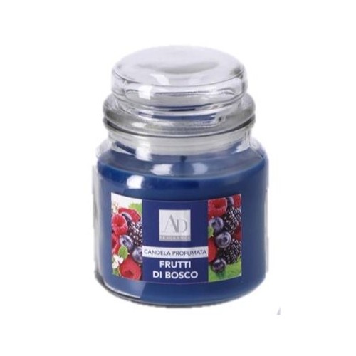Candela profumata in vaso di vetro Cm. 10x14 -...