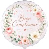 Palloncino mylar 18" Cm. 45 - Buon compleanno floreale