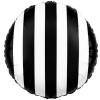 Palloncino mylar 18" Cm. 45 - Strisce bianco nero