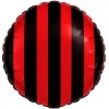 Palloncino mylar 18" Cm. 45 - Strisce rosso nero