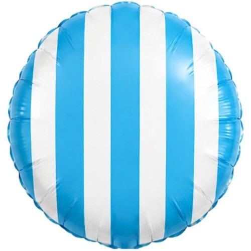 Palloncino mylar 18" Cm. 45 - Strisce Bianco...