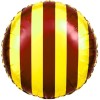 Palloncino mylar 18" Cm. 45 - Strisce Giallo rosso