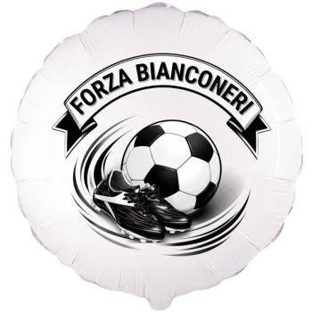 Palloncino mylar 18" Cm. 45 - Forza bianconeri