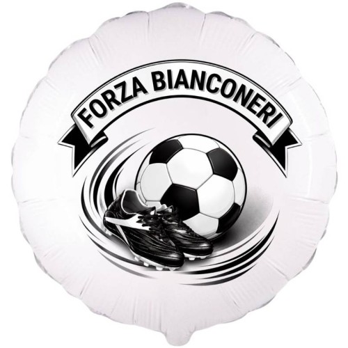 Palloncino mylar 18" Cm. 45 - Forza bianconeri