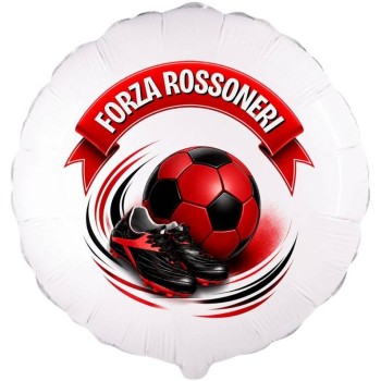 Palloncino mylar 18" Cm. 45 - Forza Rossoneri