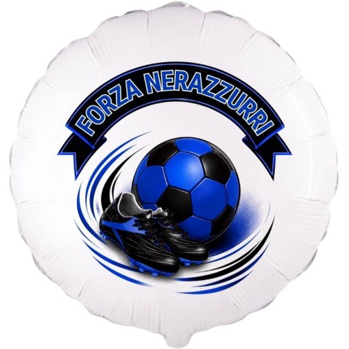 Palloncino mylar 18" Cm. 45 - Forza Nerazzurri