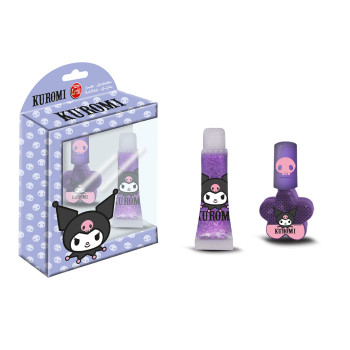 Set smalto e lipgloss in confezione regalo - Kuromi