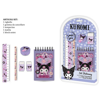 Blister scuola deluxe 5 pezzi - Hello Kitty
