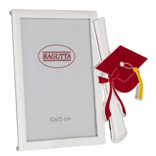 Portafoto in metallo laccato "Laurea con tocco"...