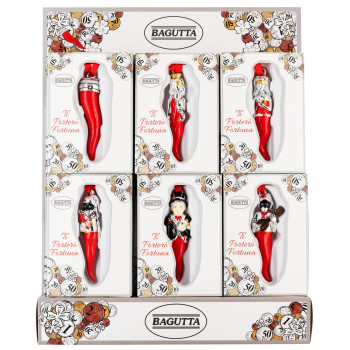 Corno portafortuna in scatola regalo - Soggetti assortiti