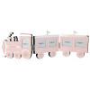 Portafoto in metallo "Trenino" Cm. 31x11 - Baguttino - Rosa